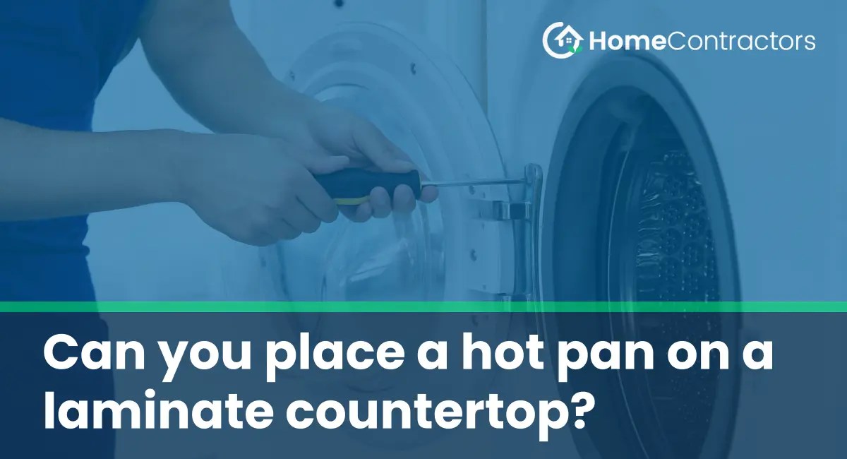 Can you place a hot pan on a laminate countertop?