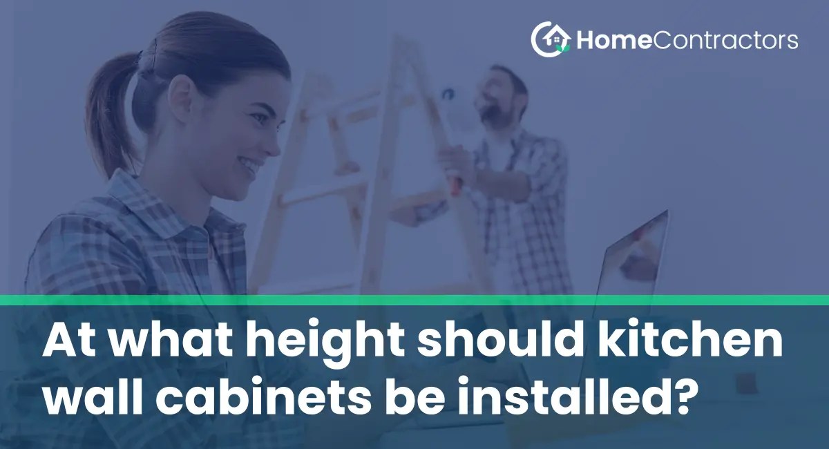 At what height should kitchen wall be installed