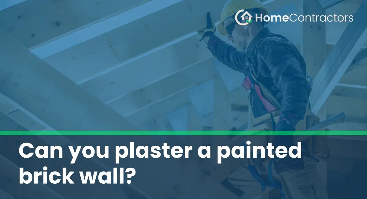Can you plaster a painted brick wall?