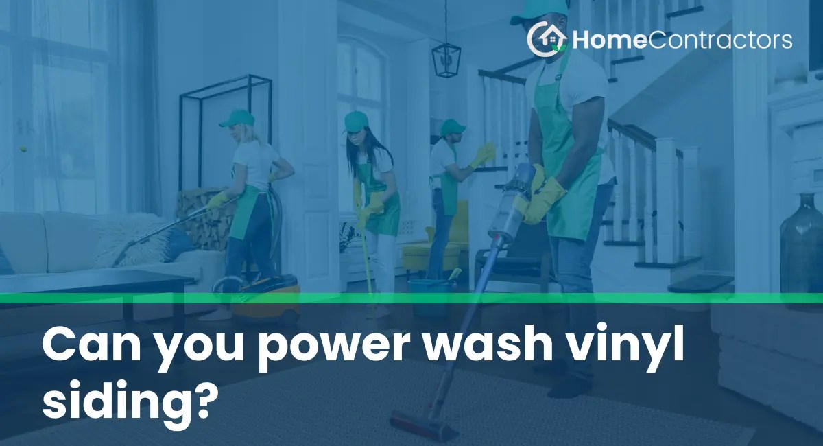 Can you power wash vinyl siding?