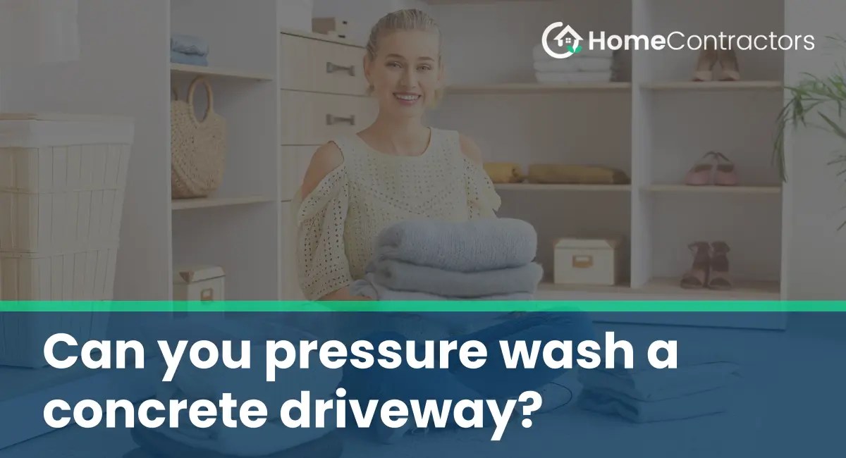 Can you pressure wash a concrete driveway?
