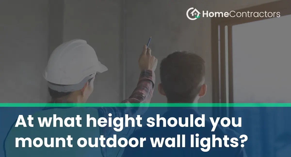 At what height should you mount outdoor wall lights?
