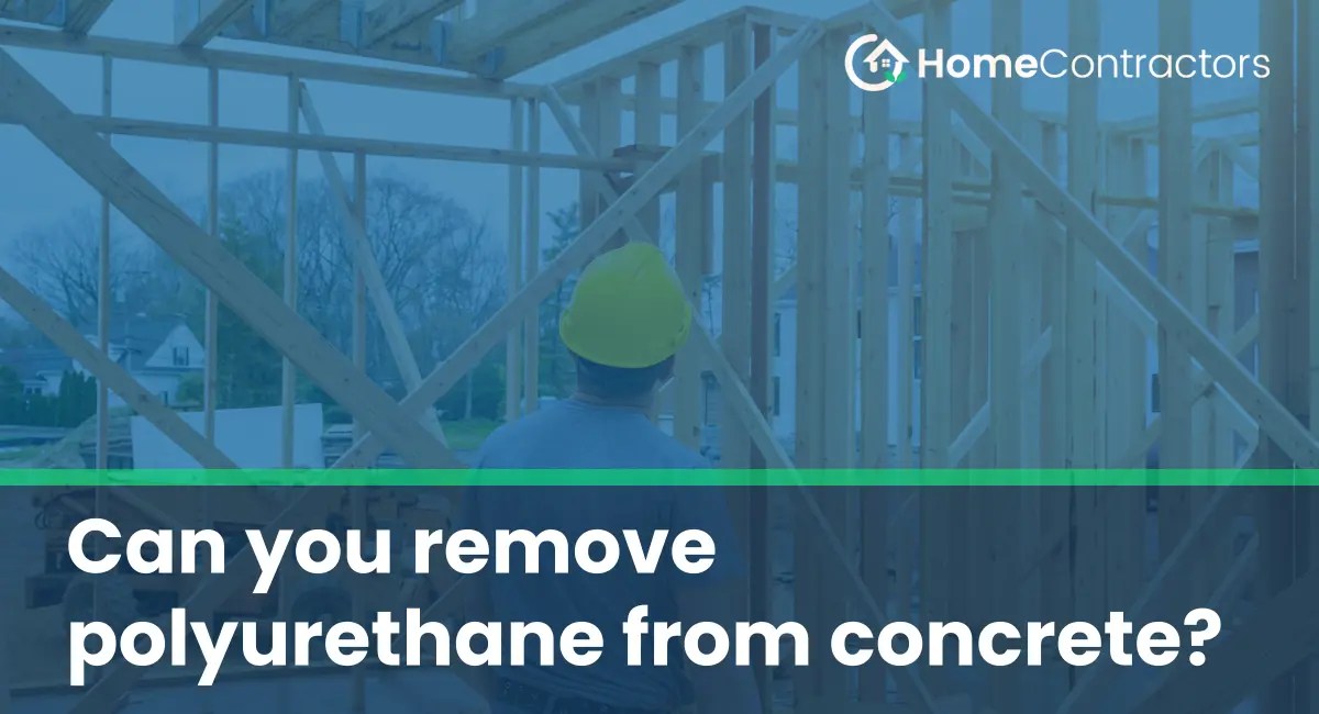 Can you remove polyurethane from concrete?