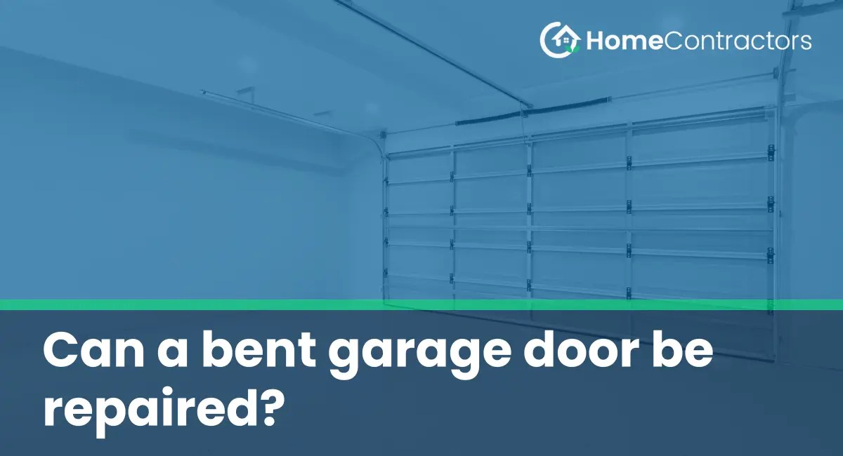 Can a bent garage door be repaired?