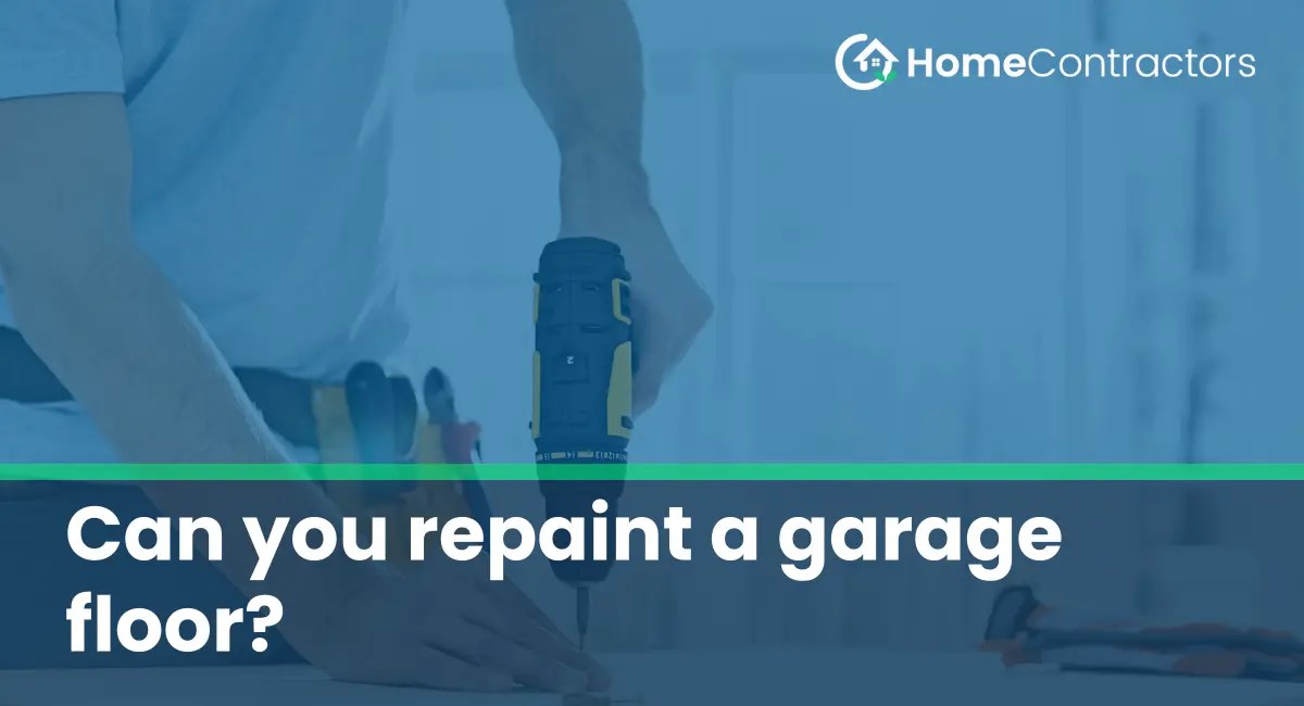 Can you repaint a garage floor?