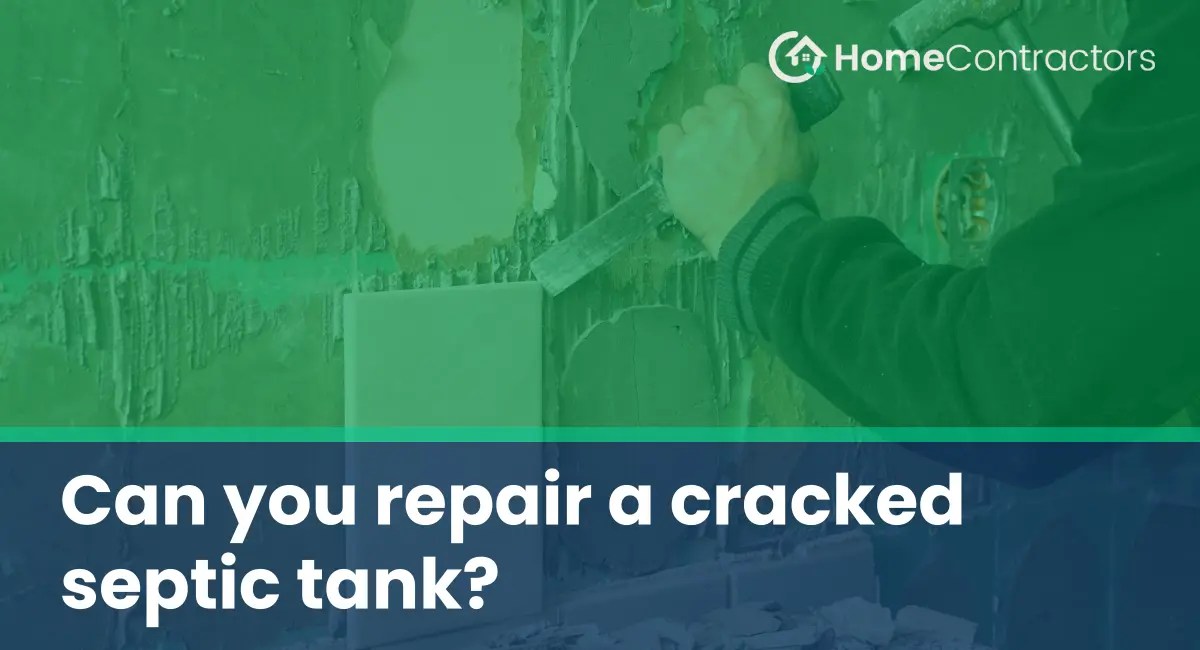 Can you repair a cracked septic tank?