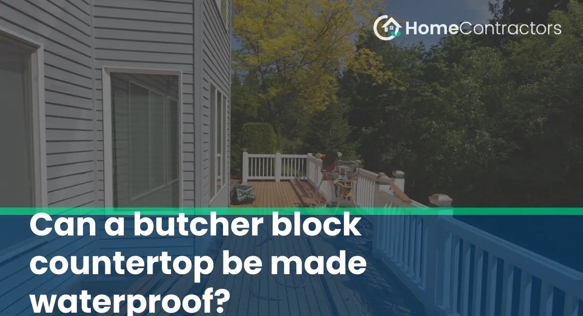 Can a butcher block countertop be made waterproof?