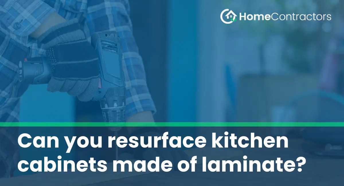 Can you resurface kitchen made of laminate?