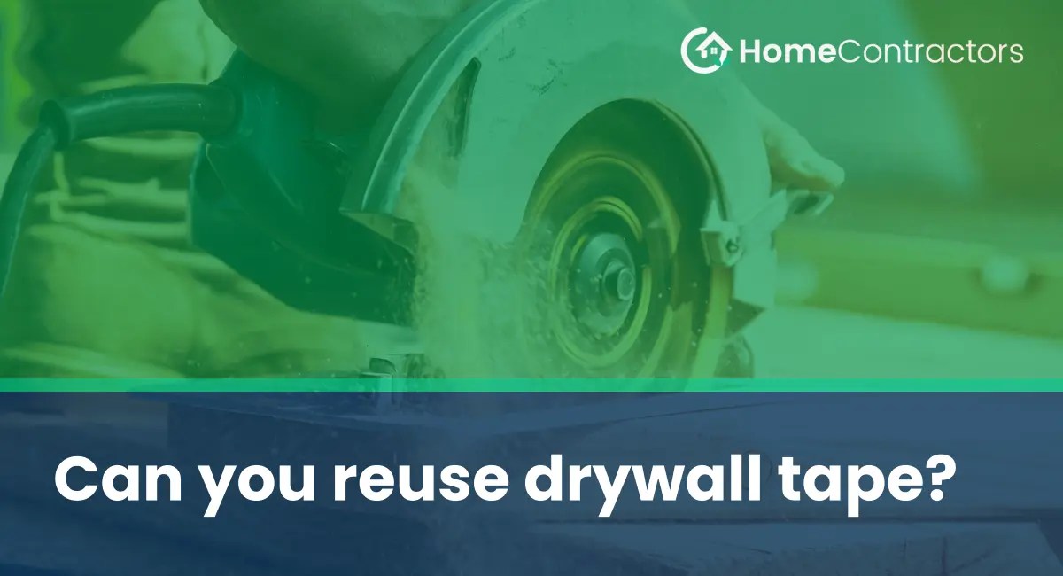Can you reuse drywall tape?