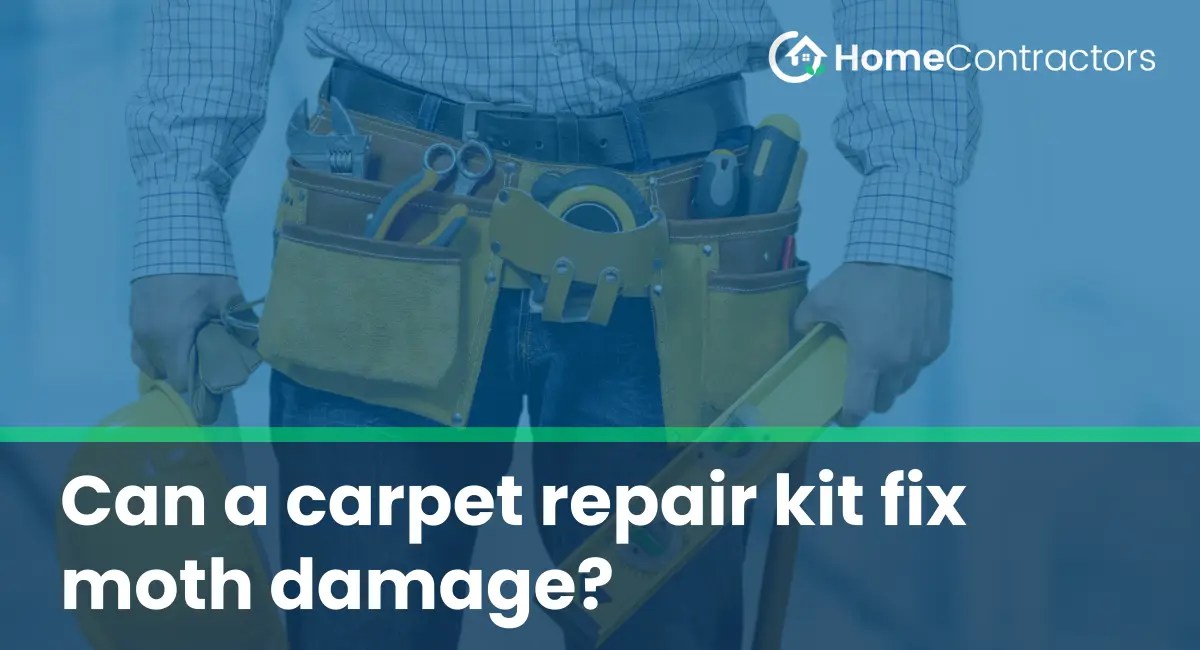 Can a carpet repair kit fix moth damage?