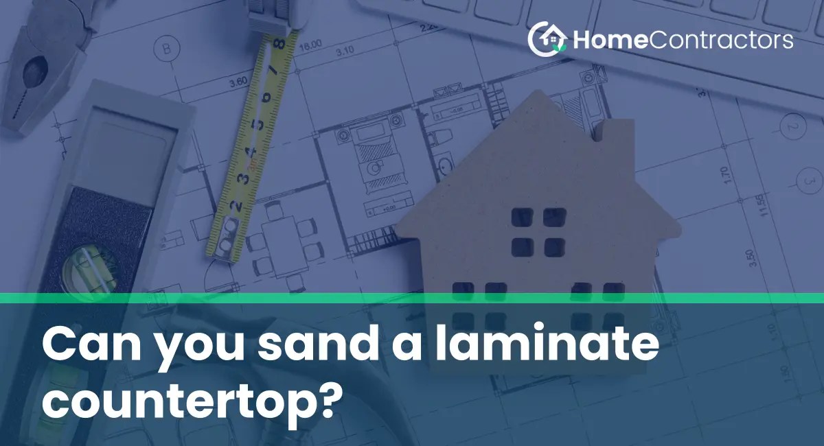Can you sand a laminate countertop?
