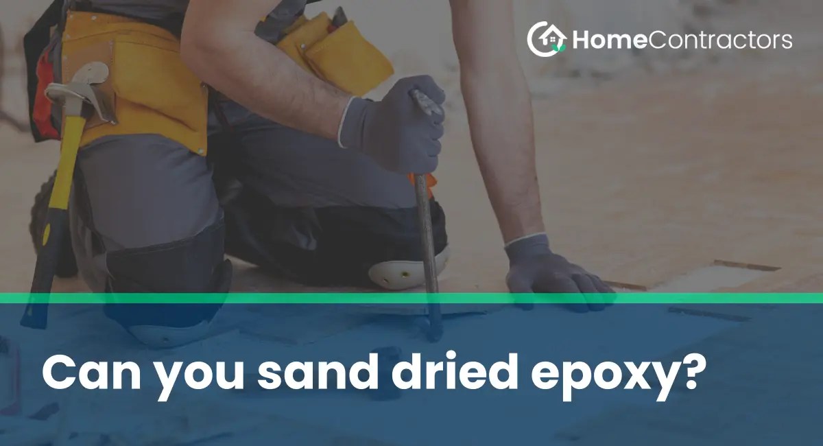 Can you sand dried epoxy?