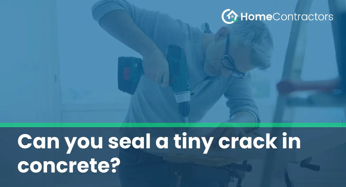 Can you seal a tiny crack in concrete?