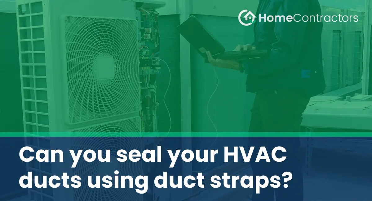 Can you seal your HVAC ducts using duct straps?