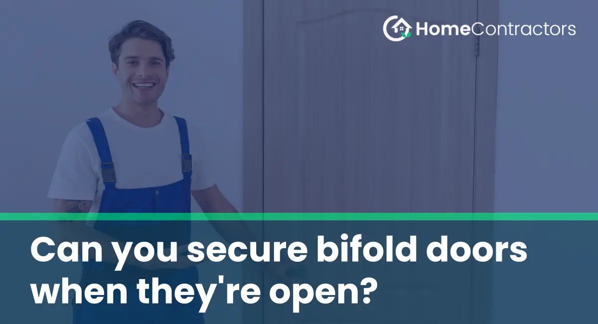 Can you secure bifold doors when they're open?