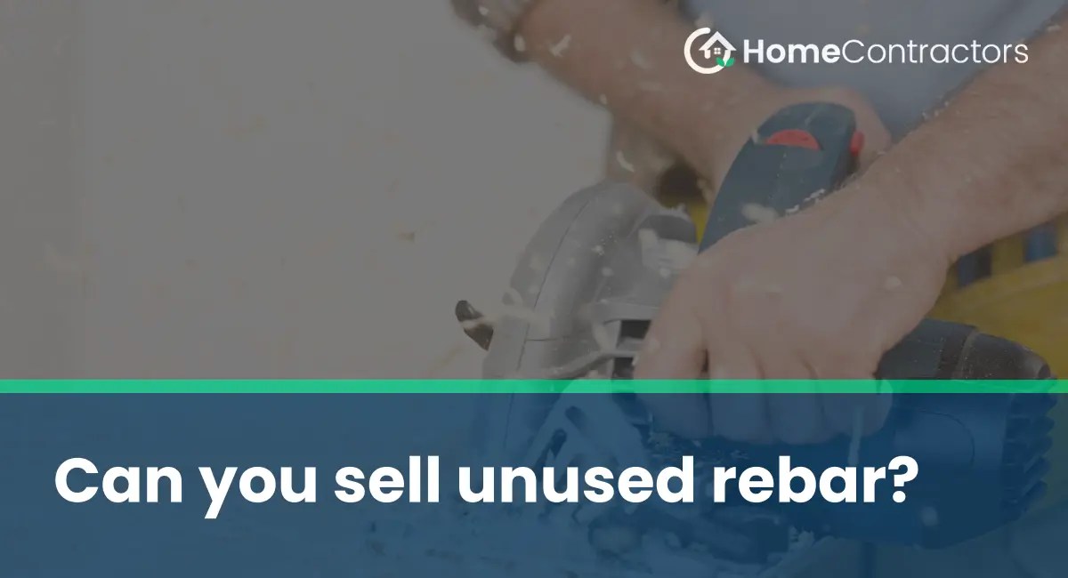 Can you sell unused rebar?