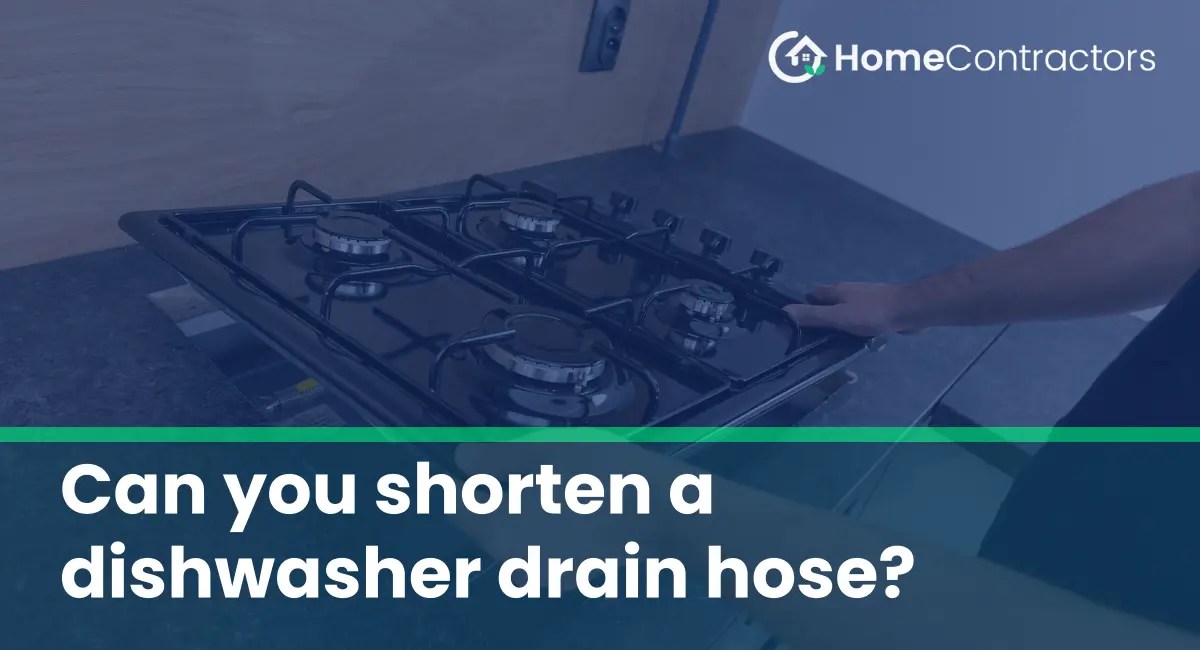 Can you shorten a dishwasher drain hose?