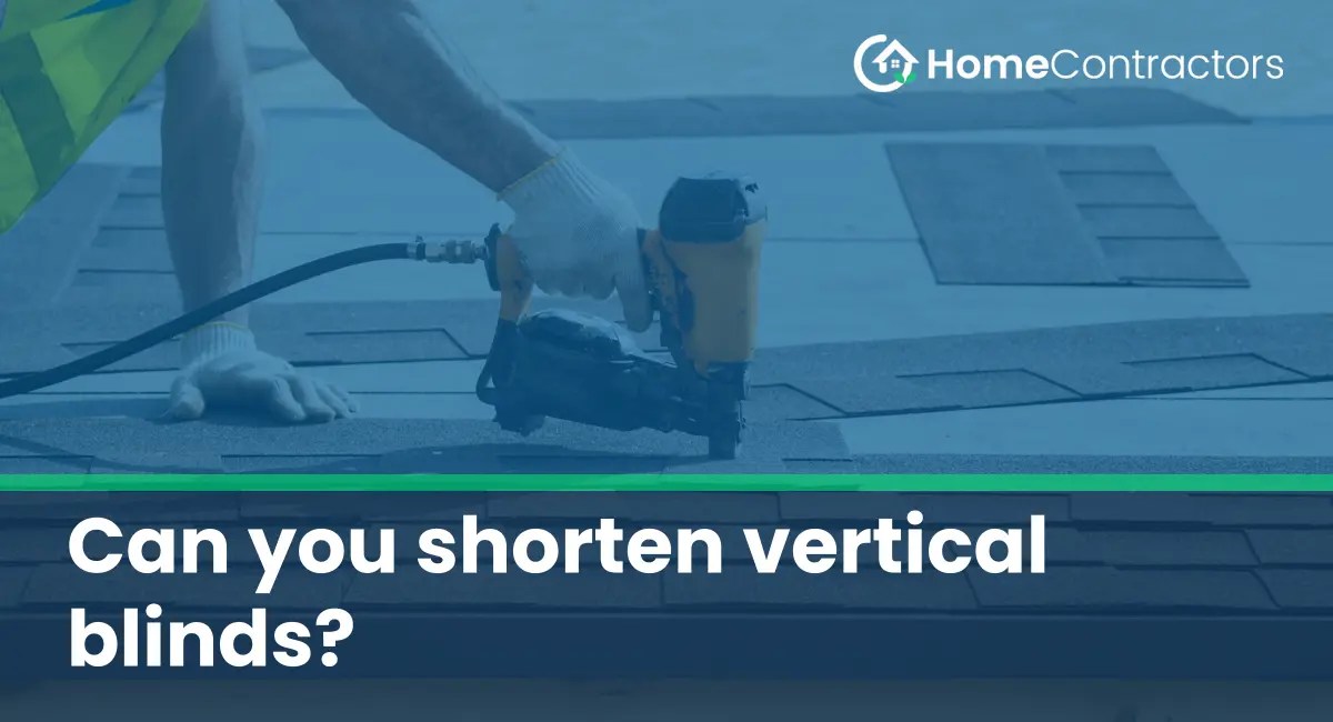 Can you shorten vertical blinds?