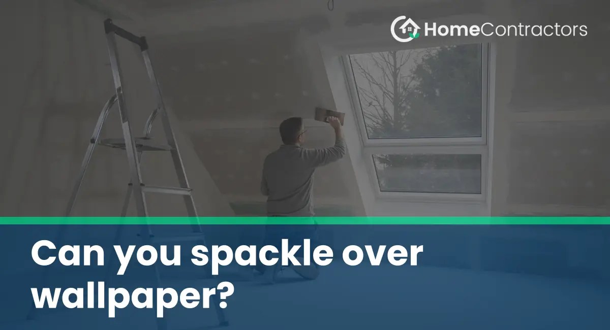 Can you spackle over wallpaper?