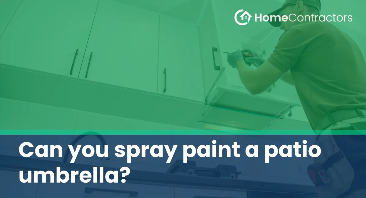 Can you spray paint a patio umbrella?