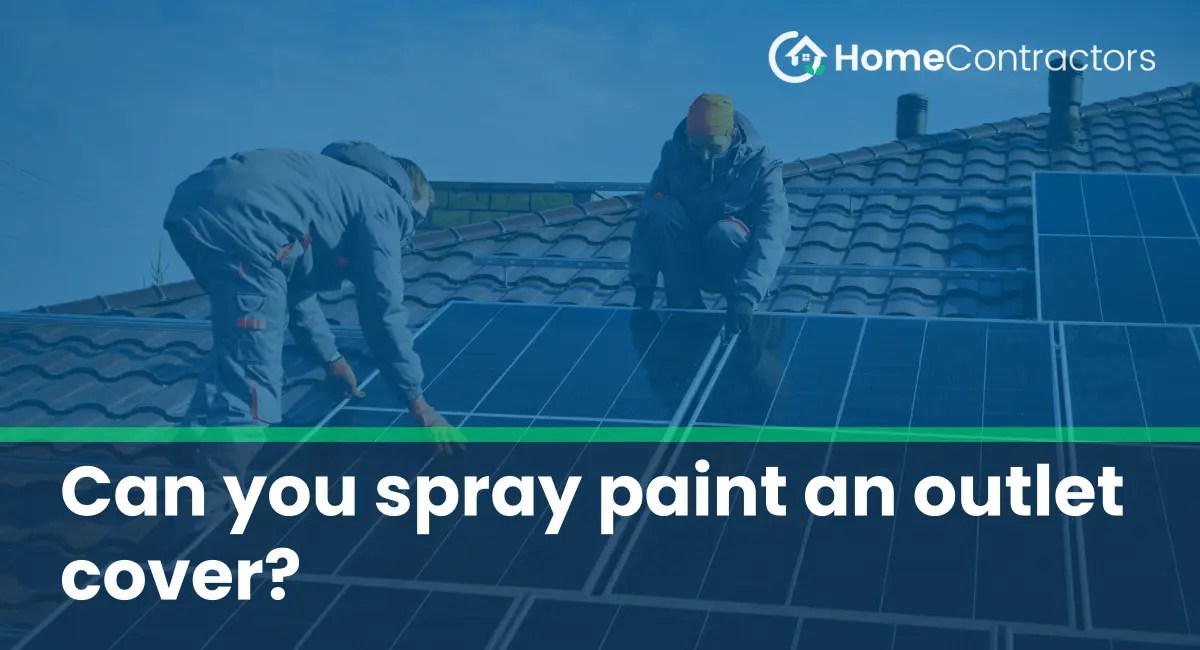 Can you spray paint an outlet cover?