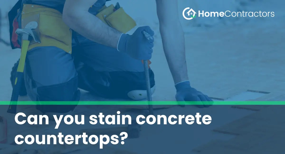 Can you stain concrete countertops?