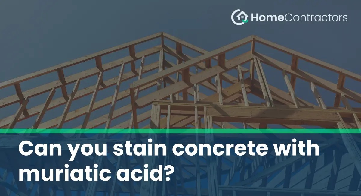Can you stain concrete with muriatic acid?