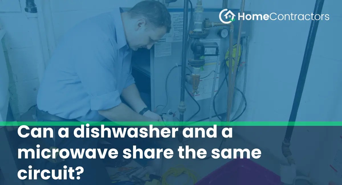 Can a dishwasher and a microwave share the same circuit