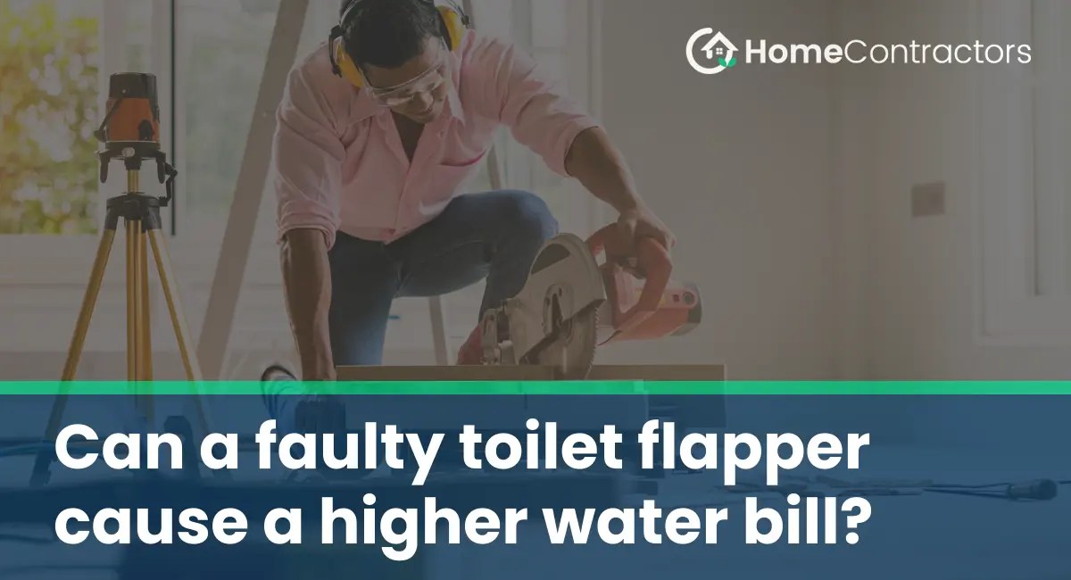 Can a faulty toilet flapper cause a higher water bill