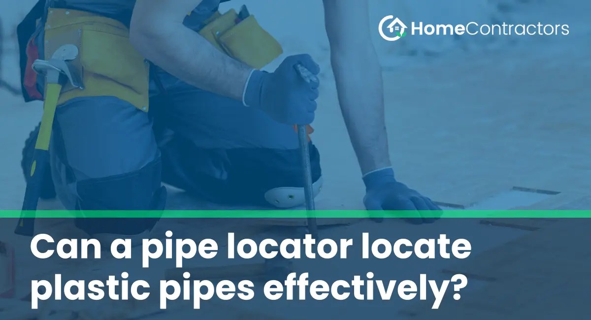 Can a pipe locator locate plastic pipes effectively?