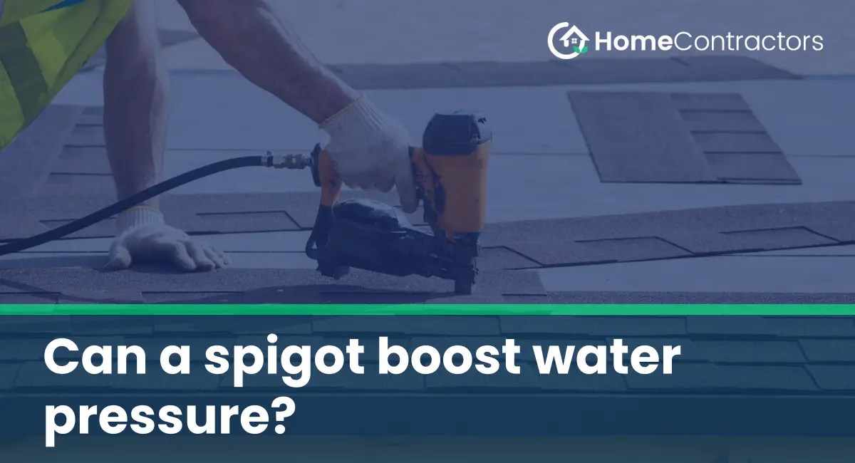 Can a spigot boost water pressure?