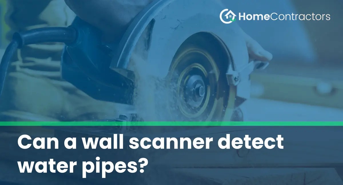 Can a wall scanner detect water pipes?