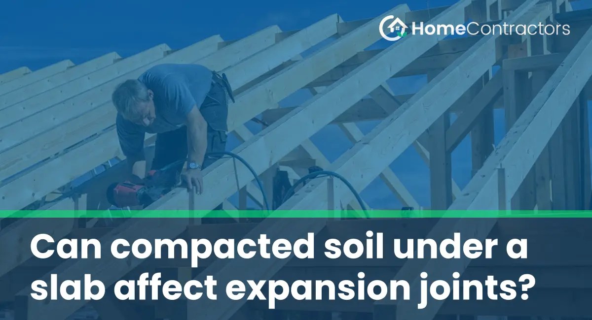 Can compacted soil under a slab affect expansion joints?