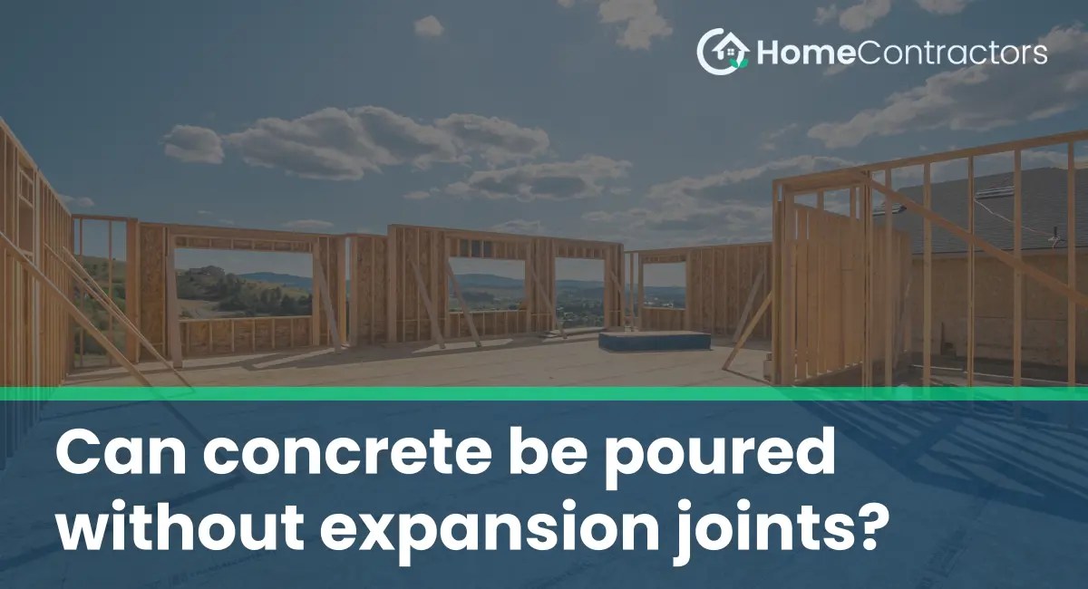 Can concrete be poured without expansion joints?