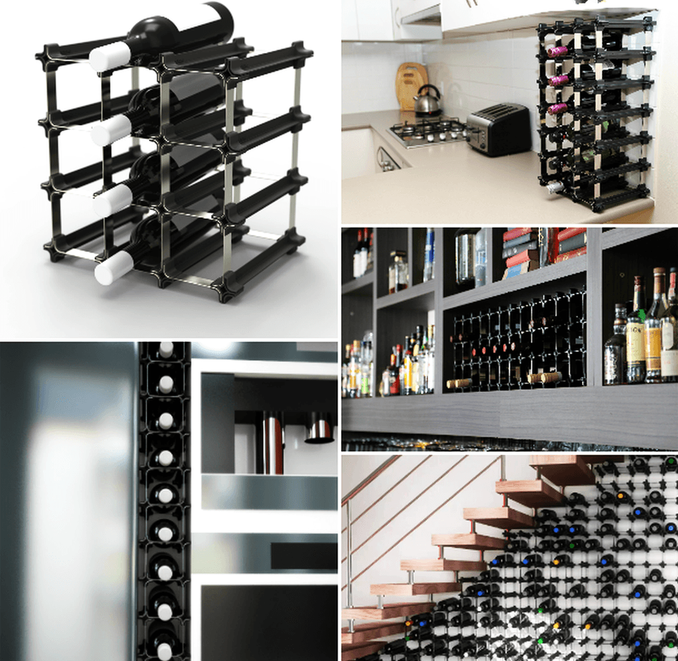 Turn any dead area into elegant wine slot with Nook wine racks Homecrux