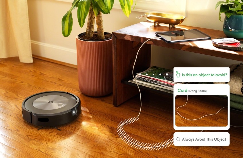 iRobot Roomba j7+ Robot Vacuum With Camera Avoids Obstacles by Itself