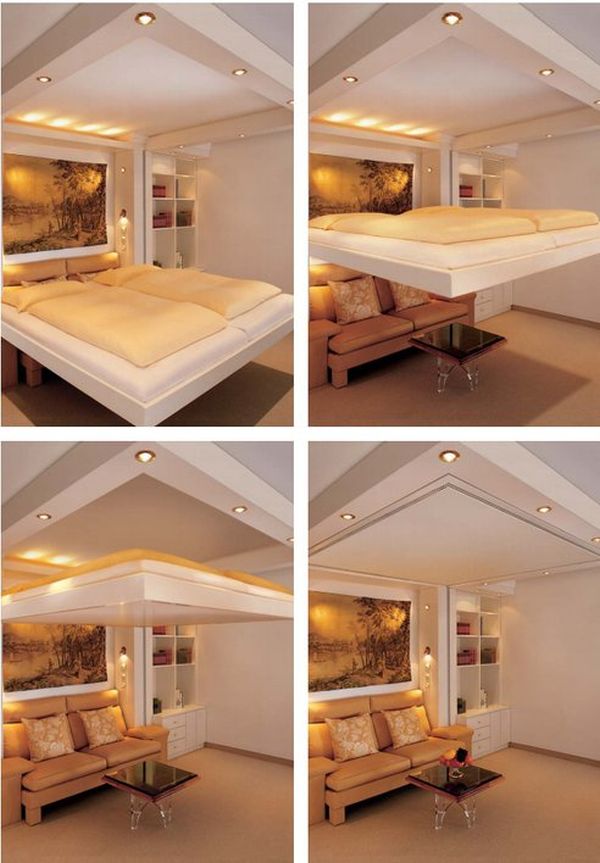 Clever And SpaceSaving Beds Which You Can Slide Away and Hide