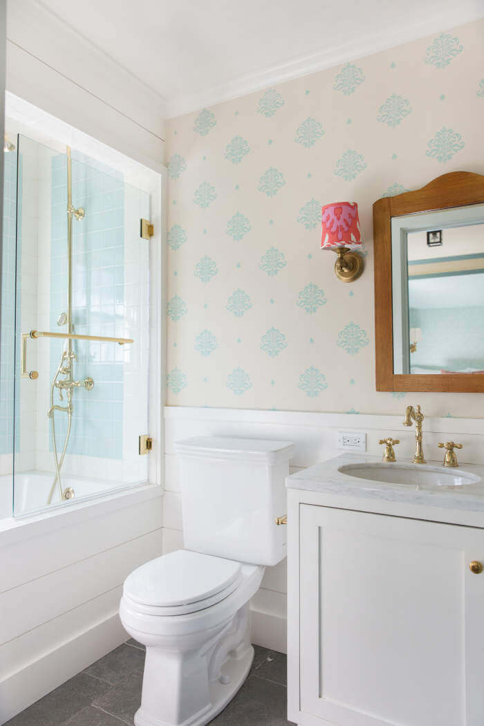 Red White And Blue Bathroom Ideas