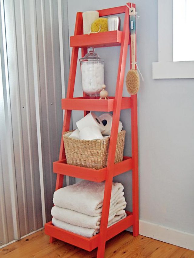 DIY Bathroom Shelves Offer Stylish Storage For Tight Spaces
