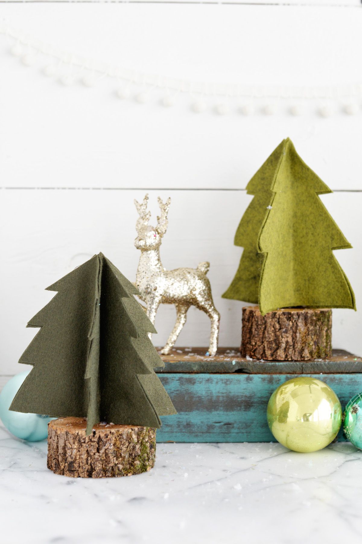 Felt Christmas Trees DIY Easy DIY Christmas Home Decor!