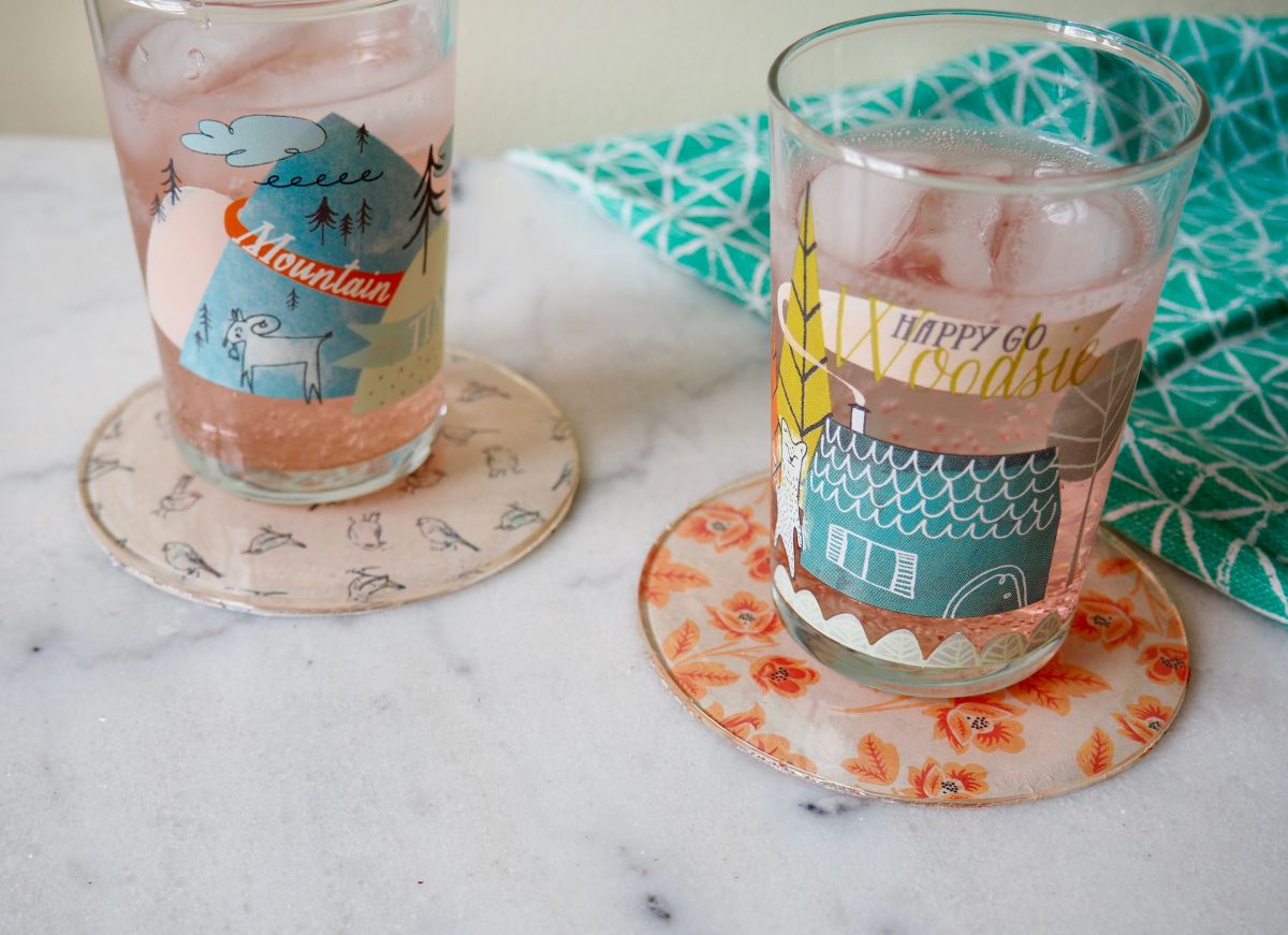 Simple DIY Patterned Coasters Using Resin