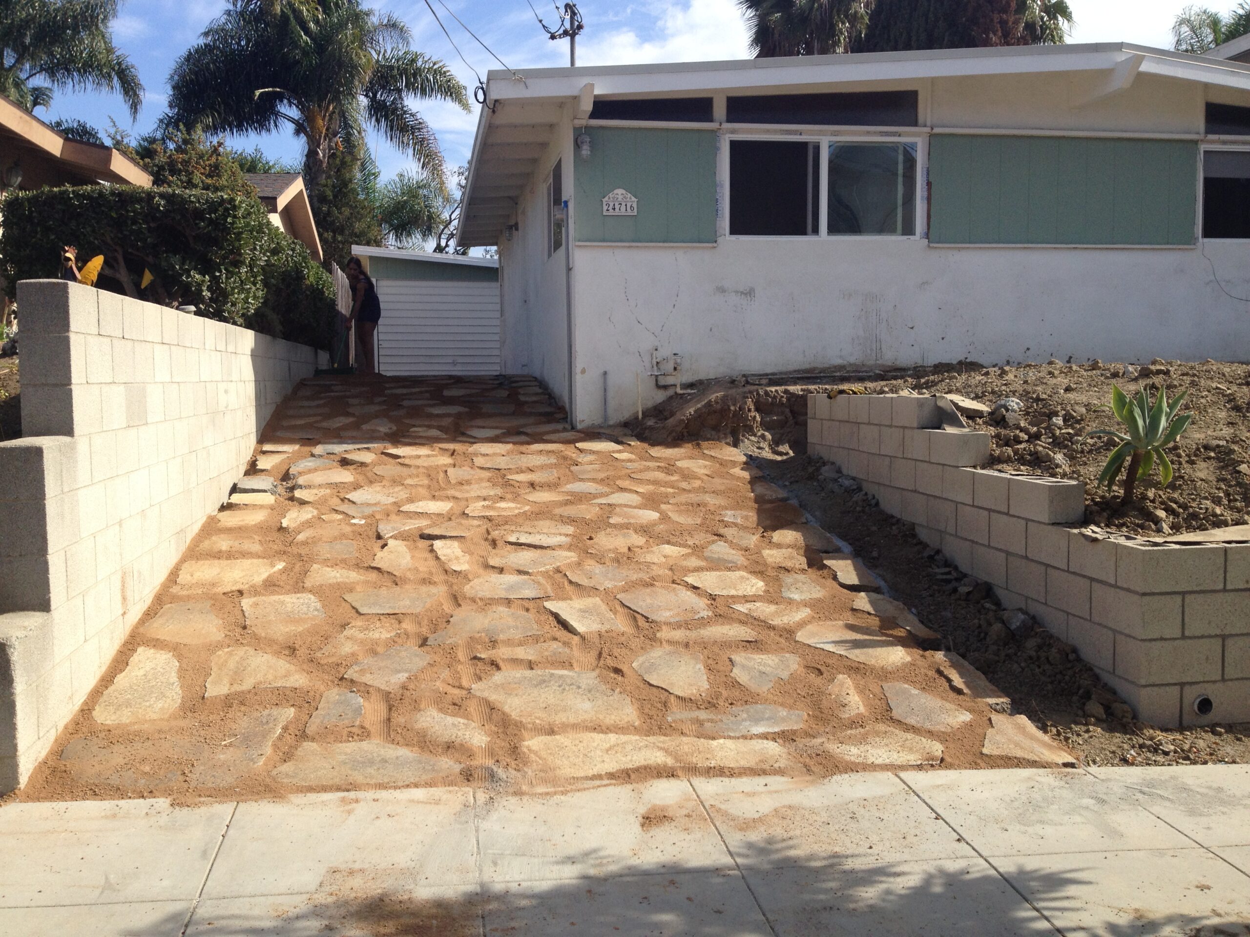 DIY Stone Driveway Project