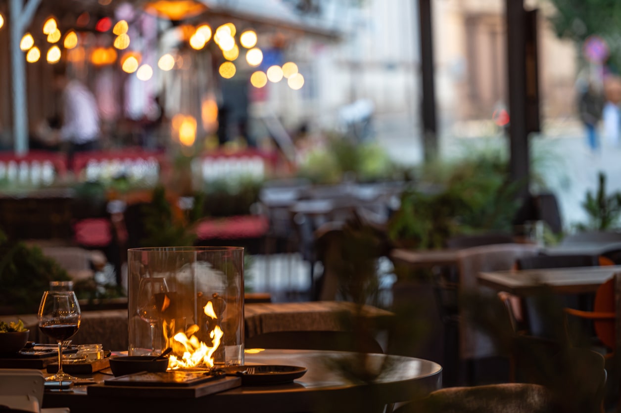 With a Tabletop Patio Heater You’ll Never Want to Come Inside