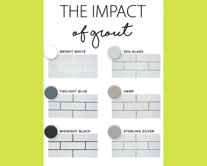 White Tiles Black Grout Can Add Bathroom Value