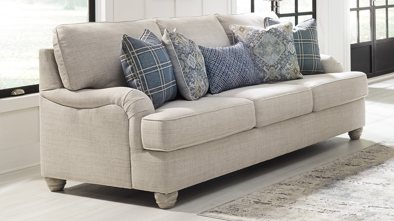 Traemore Sleeper Sofa White Home Furniture