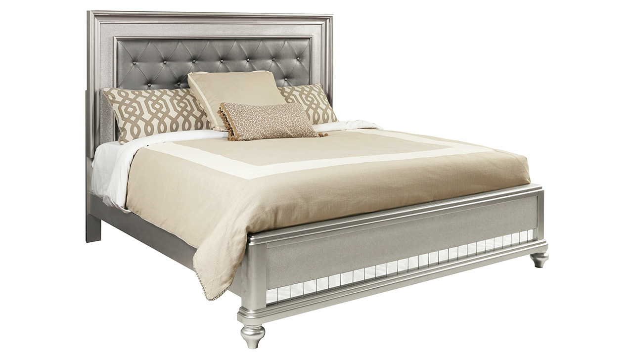 Diva King Bed Silver Home Furniture