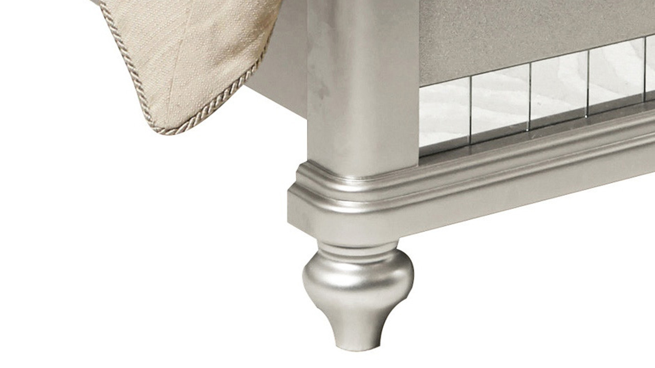 Diva King Bed Silver Home Furniture