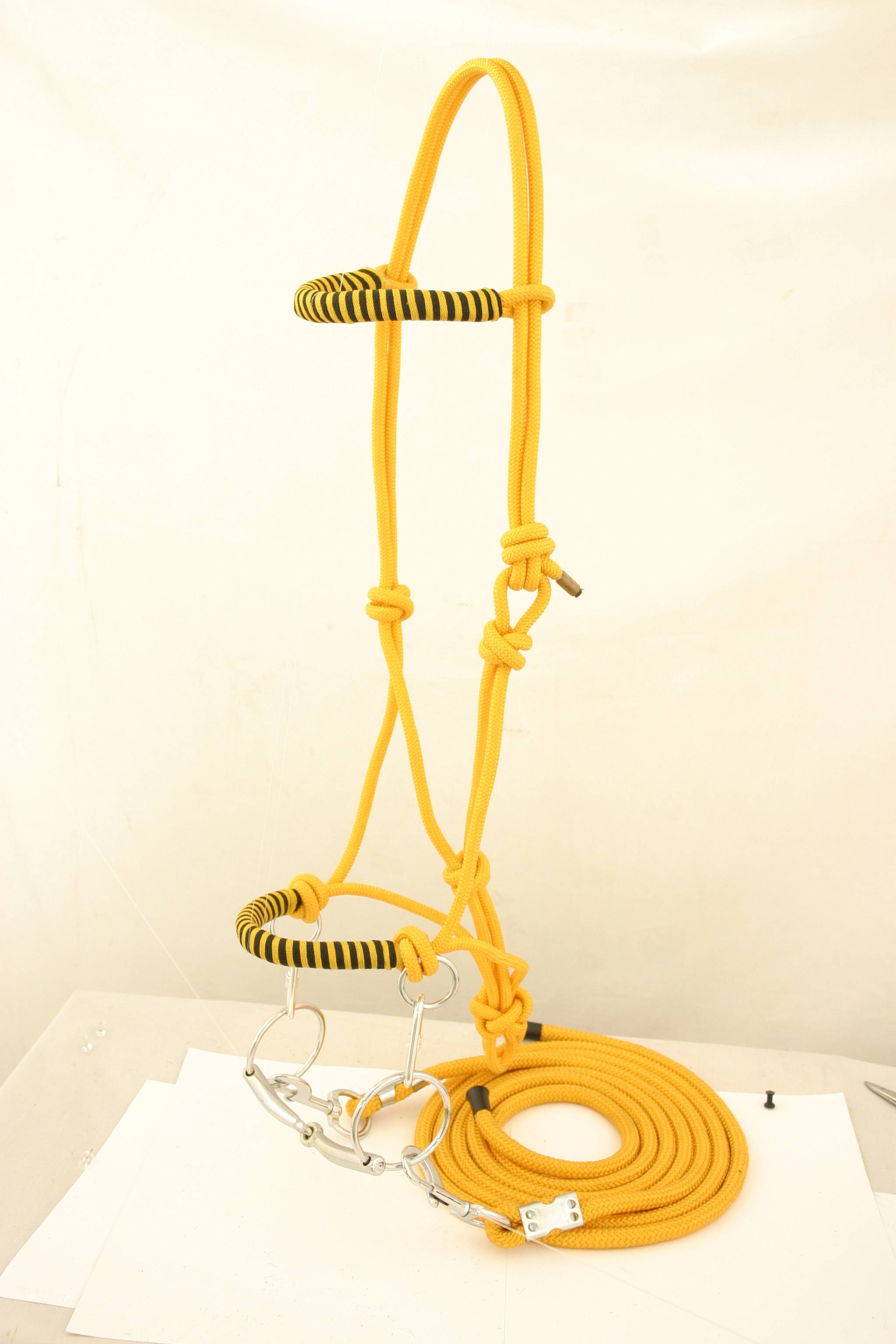 236022BKFP Abetta Rope Bridle Combo