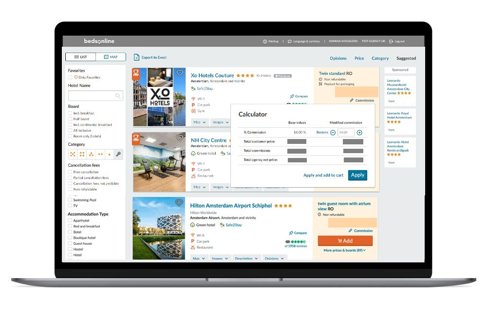 The most efficient online booking engine for travel agents