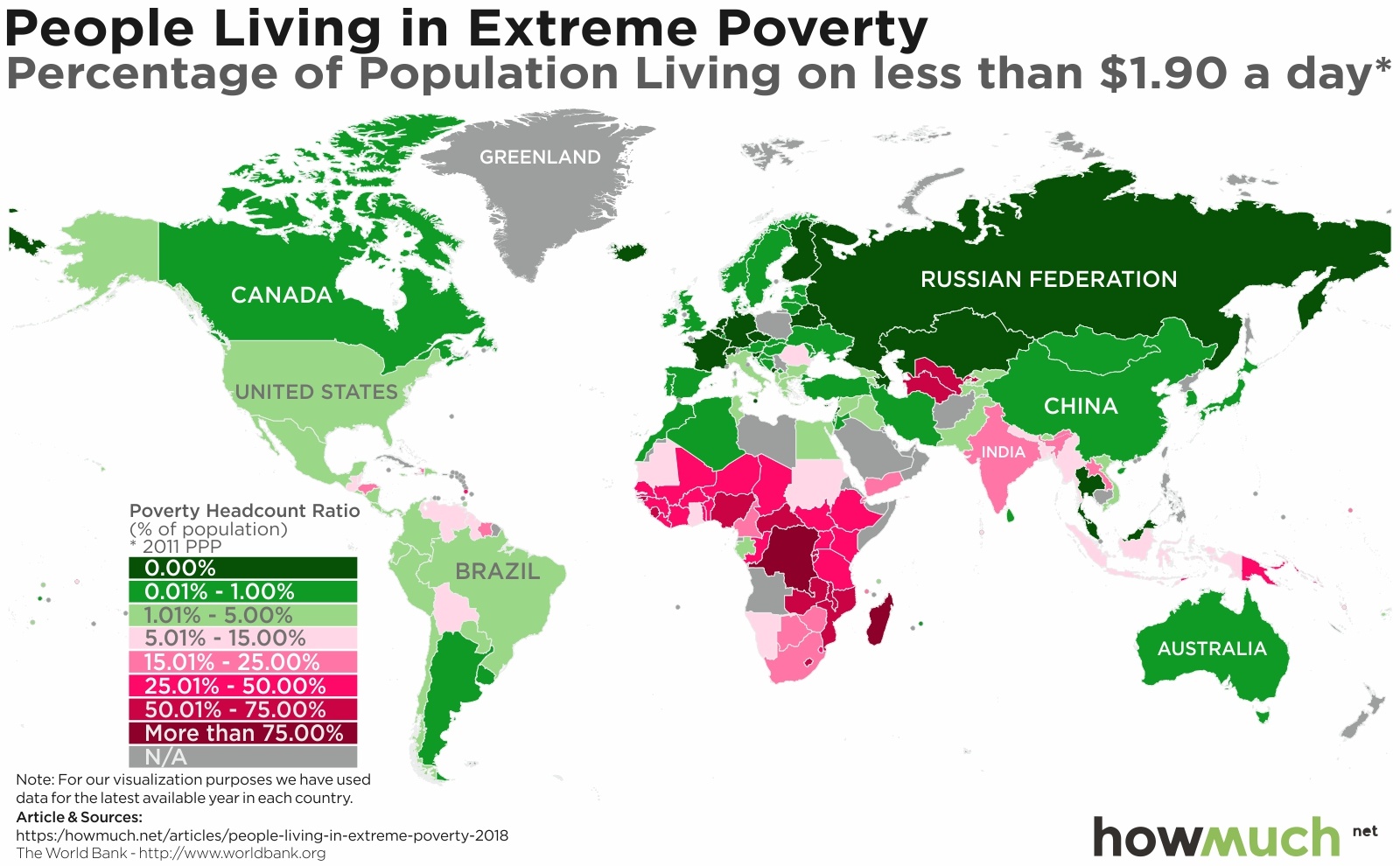 Mapping Extreme Poverty Around the World